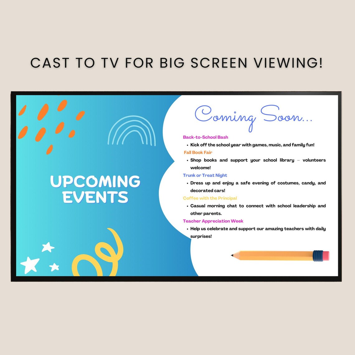 PTA Welcome Presentation Template | Editable Parent Teacher Association ...