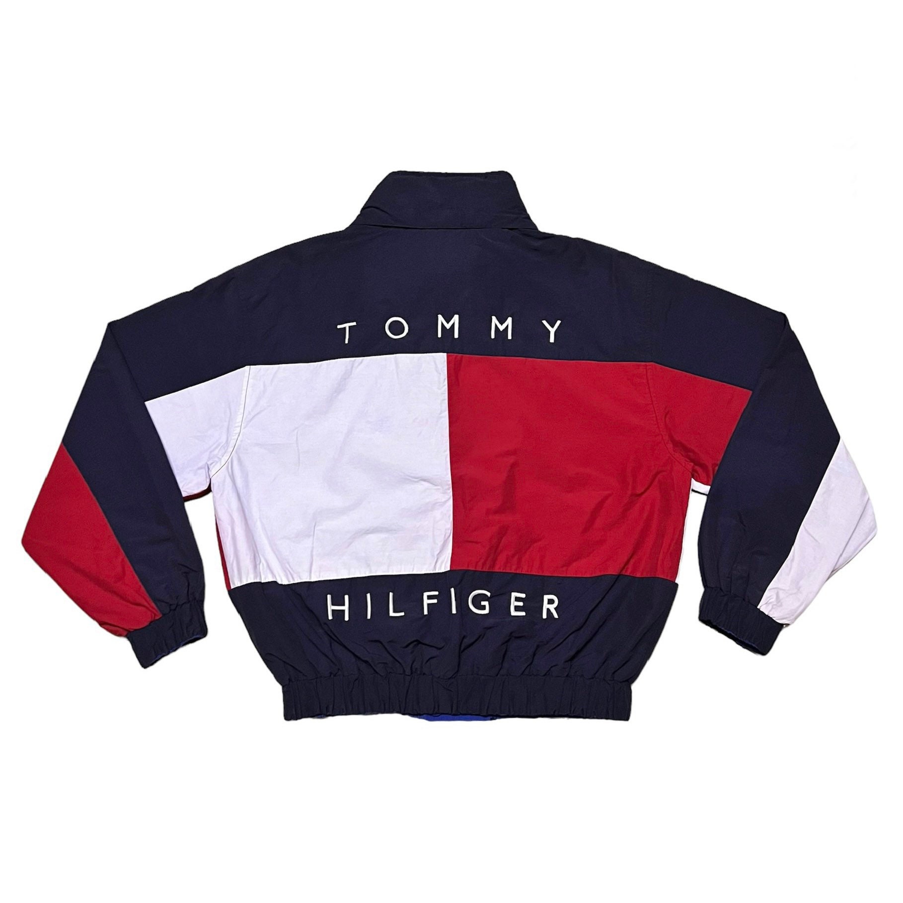 Kyst burst Sinewi Vintage 90s Tommy Hilfiger Big Logo Reversible Jacket - Etsy