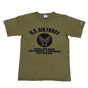 Vintage Champion US Air Force Big Logo T Shirt Size S