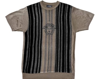 Vintage Gianni Versace Big Logo Short Sleeve Sweatshirt
