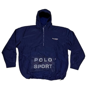Vintage Polo Sport Polo Ralph Lauren Anorak Big Logo Jacket Made in USA