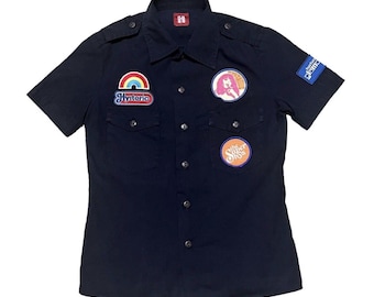 Hysteric Glamour Button Up Shirt voller Patches