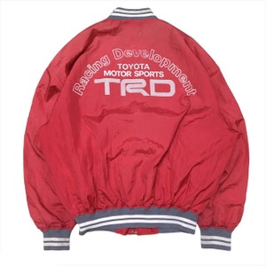 Vintage Racing Development Toyota TRD Motorsport Big Logo Red Jacket Size L