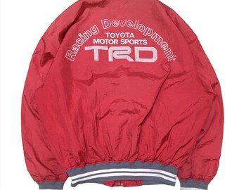 Vintage Racing Development Toyota TRD Motorsport Big Logo Red Jacket Size L
