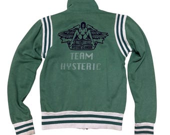 Vintage Hysteric Glamour Großes Logo Reißverschluss Pullover