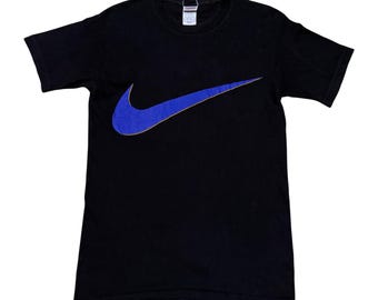 Vintage Nike Big Swoosh Logo Grey Tag Made in USA Size S