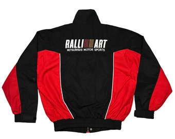 Vintage Ralliart Mitsubishi Motor Sports Big Logo Racing Jacke
