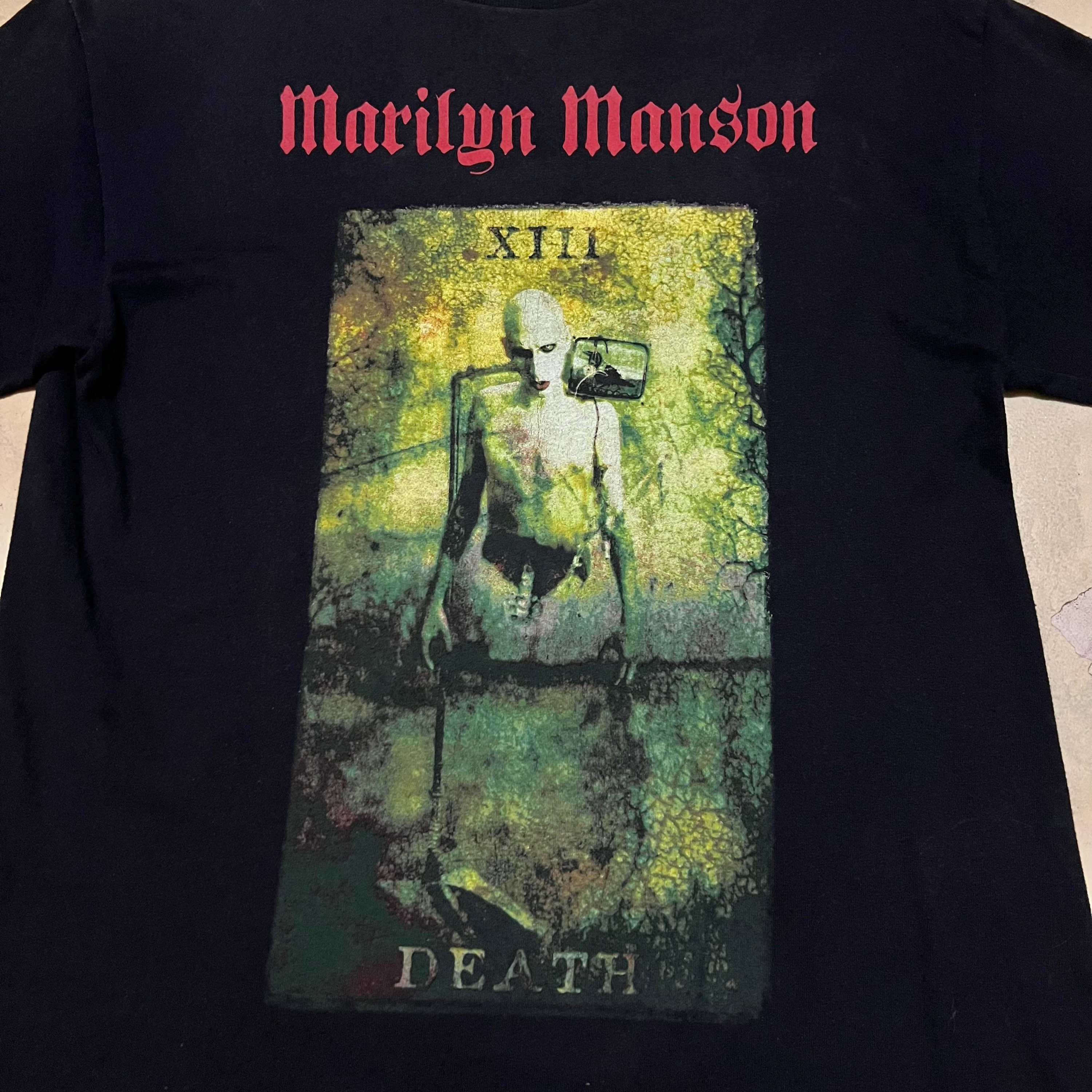 Vintage 2000 Marilyn Manson Big Logo T Shirt Giant Tag - Etsy