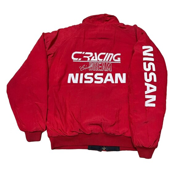Vintage Nissan Racing Jacket Big Logo Bomber Jacket Reversible Jacket Etsy