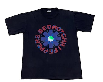 Vintage 2001 Red Hot Chili Peppers RHCP Big Logo Distressed