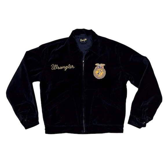 Vintage Wrangler FFA Style Jacket Big Logo Size L - Etsy