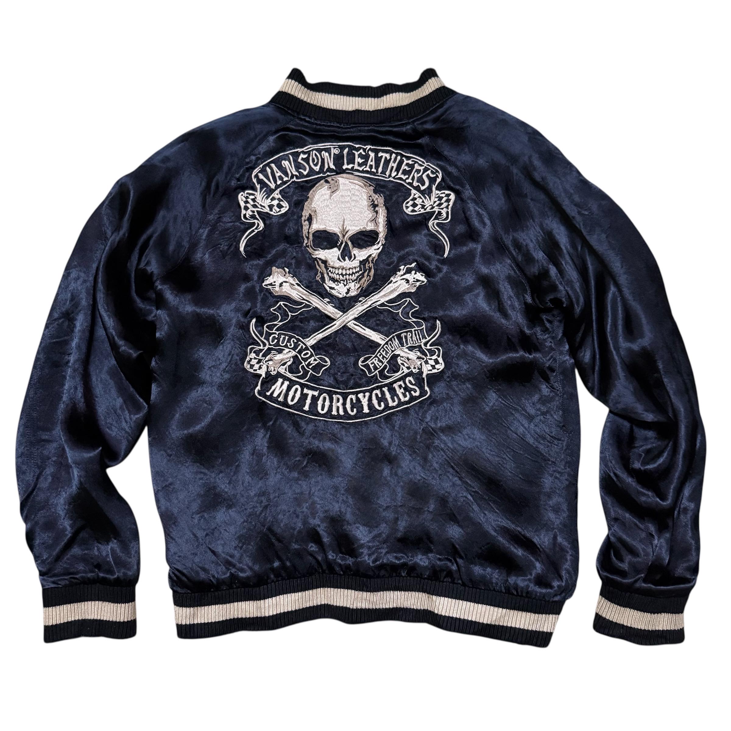 obelisk オベリスク 刺繍 ベルベット スカジャン Obelisk skull velour