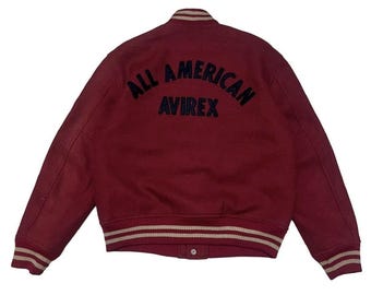Avirex USA Big Logo Varsity Jacket