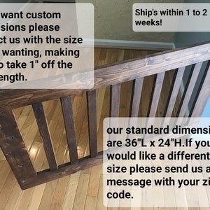 Wooden Baby Gate Or Pet Gate Custom Made With Reclaimed Wood.