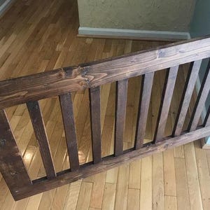 Pet Gate Wooden Baby Gate Custom Made with Reclaimed Wood Durable Eco-Friendly Child and Dog Safe Barrier for Home
