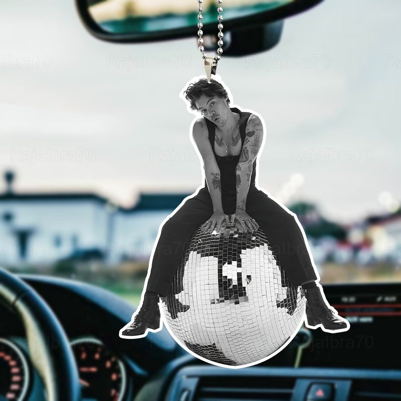Harry Styles Disco Ball Car Ornament Funny Harry Styles Car Etsy