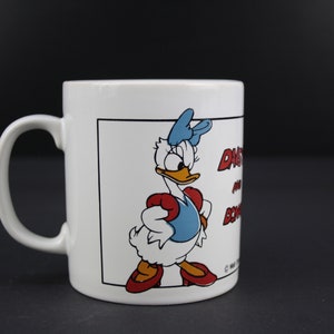 vintage cup Coloroll England Disney coffee cup Daisy and Donald 80s 90s