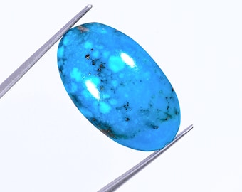 Natürlicher Türkis zertifiziert 19Ct Oval Cabochon lose Edelstein.