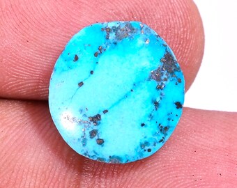 9.20Ct 100% natürlicher Türkis zertifizierter runder loser Cabochon-Edelstein