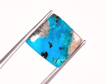 Certified Natural Turquoise Cabochon Gemstone for Jewelry Making (5.70ct)