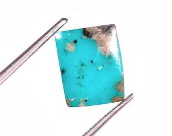Natürlicher Türkis Cabochon: 3Ct Rechteck Edelstein