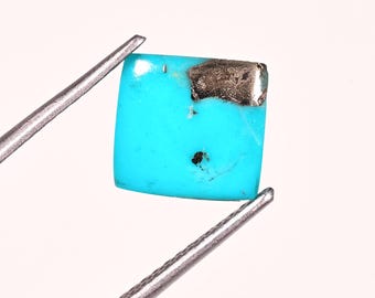 Natürlicher Türkis Edelstein: AAA + Cabochon quadratisch, 3.20Ct