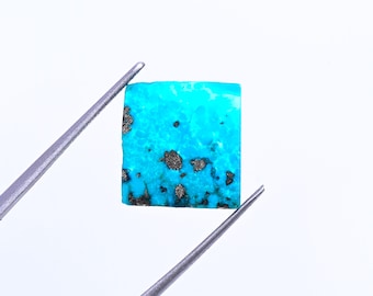 Natürlicher Türkis Edelstein Cabochon: Quadratisch, 7.50Ct