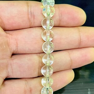 8 MM, Bransoletka z naturalnego kryształu, Bransoletka z koralików z kryształu, Bransoletka z kryształu do jogi, Prezent dla przyjaciół,