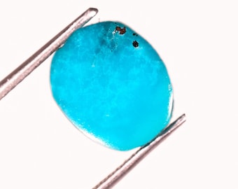 Natural Turquoise Cabochon Gemstone for Jewelry Making (3.80Ct Oval)