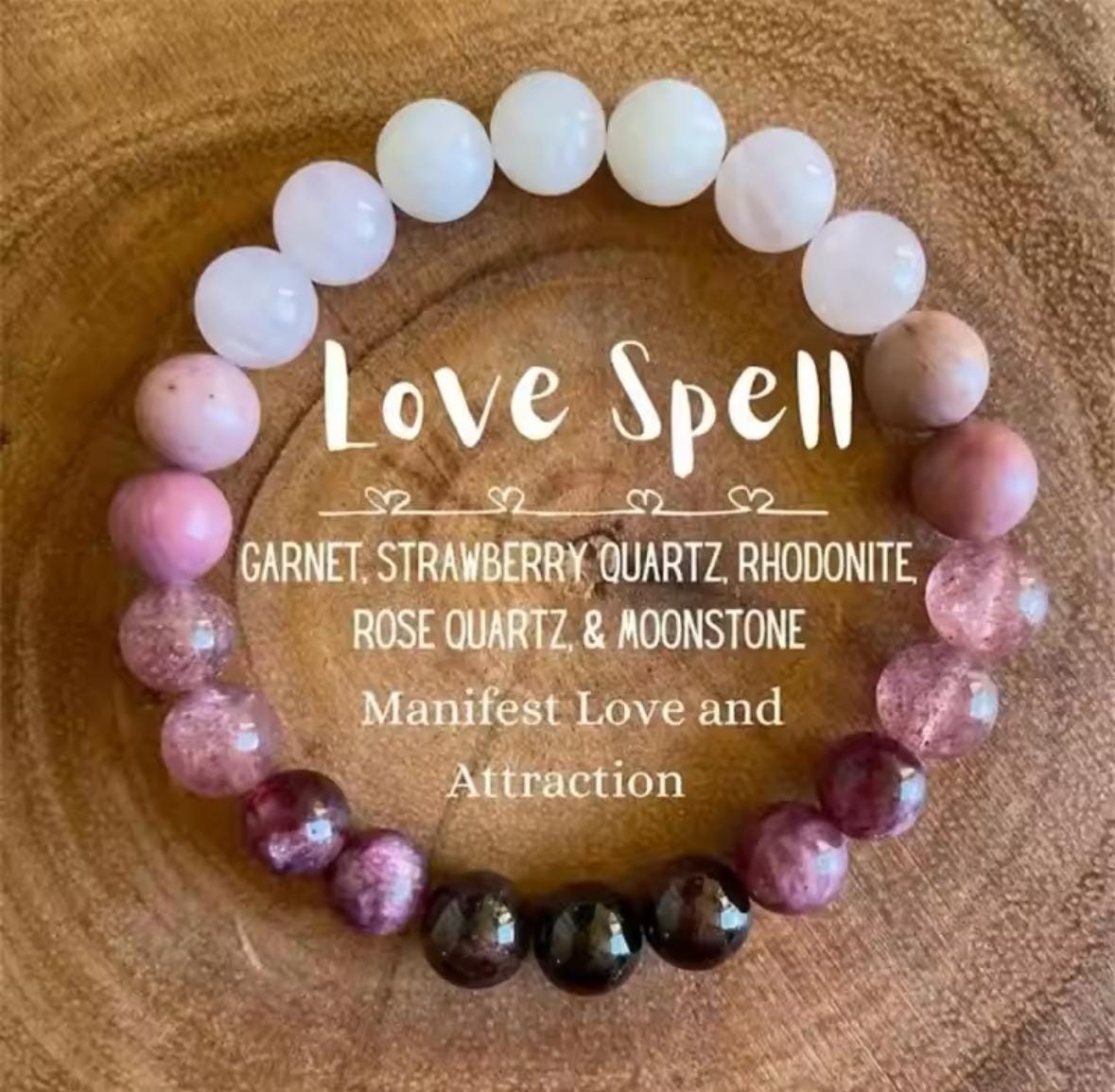 Rose Attract Love Bracelet 8mm Bracelet To Attract Love Attract