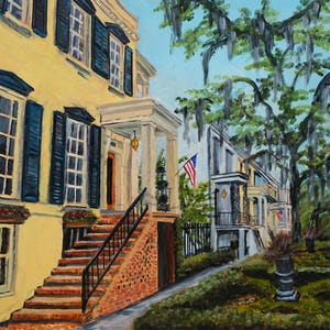 Savannah Georgia Art Print: Historic Jones Street Giclée