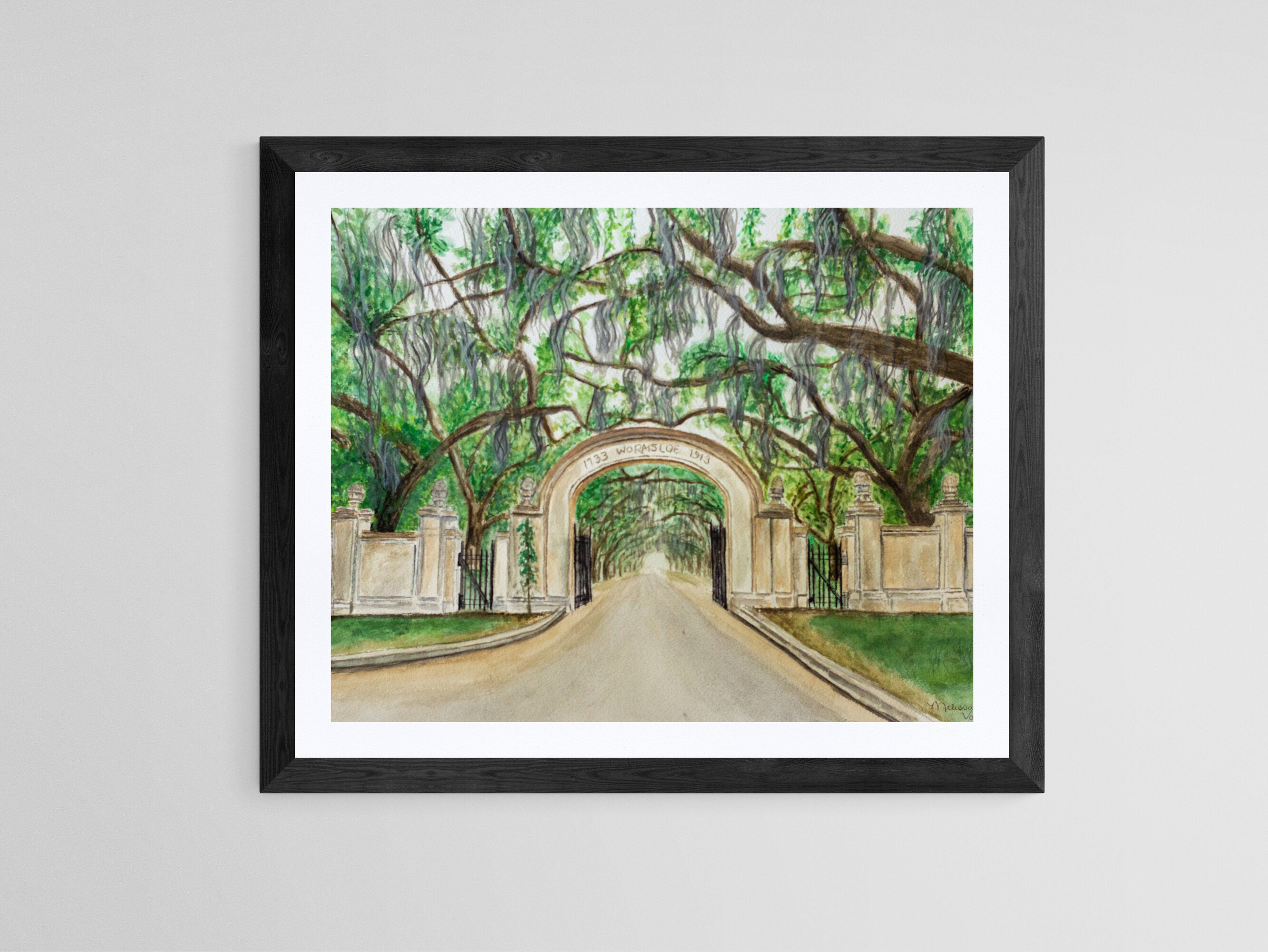Savannah Georgia Art Print, Live Oak Print, Savannah Georgia Print ...