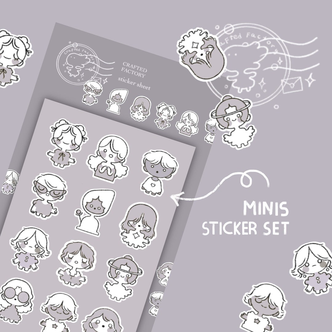 Mini Minor Stickers Minis Sticker Sheet - Etsy