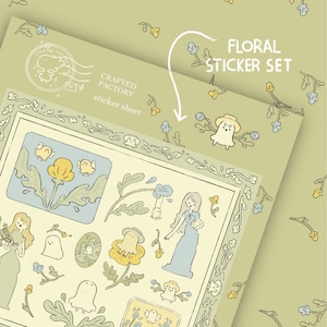 Floral Journal Sticker Sheet