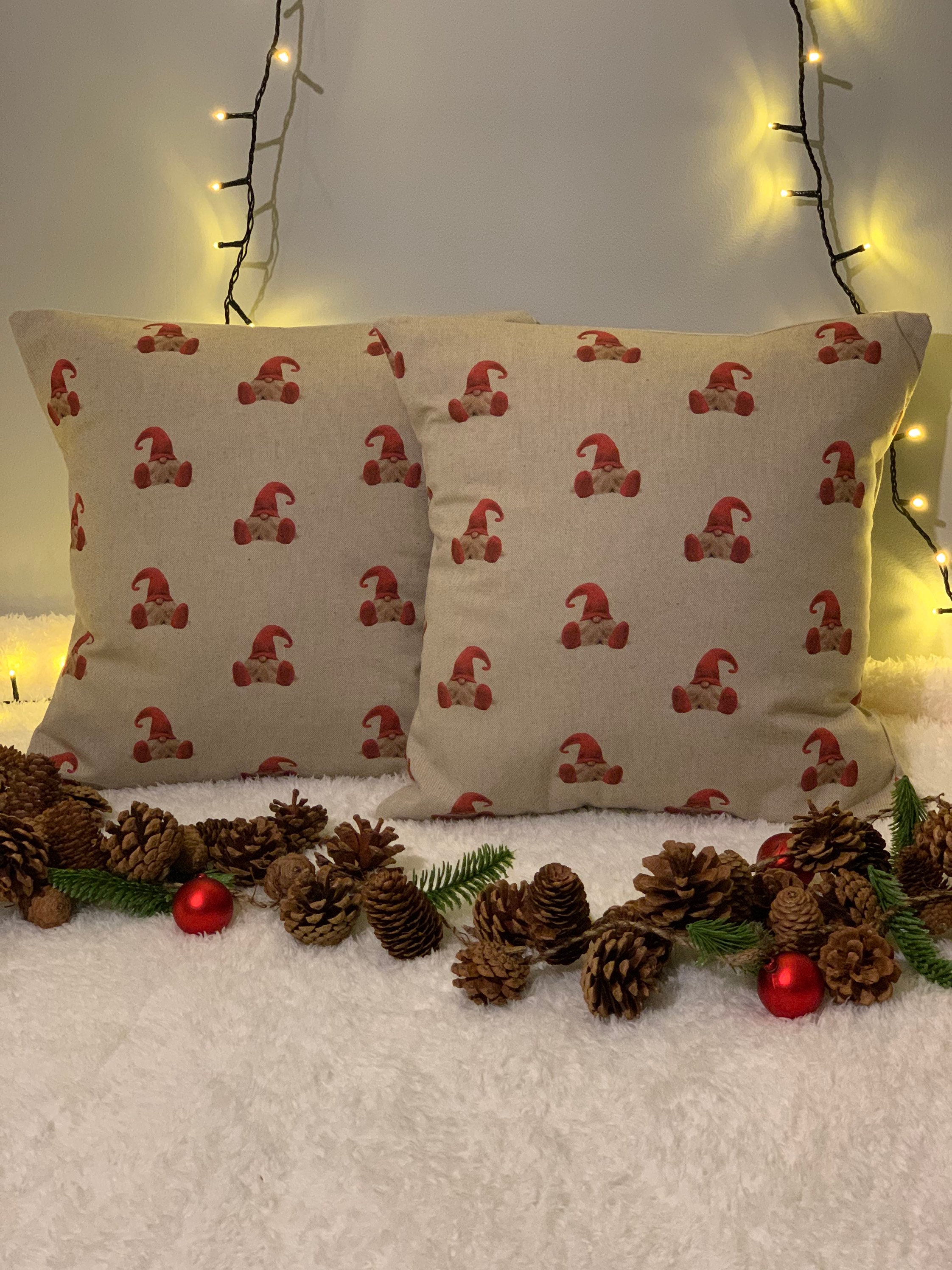 Cotton Christmas Cushions Gingerbread Man Christmas Elf Christmas Decor
