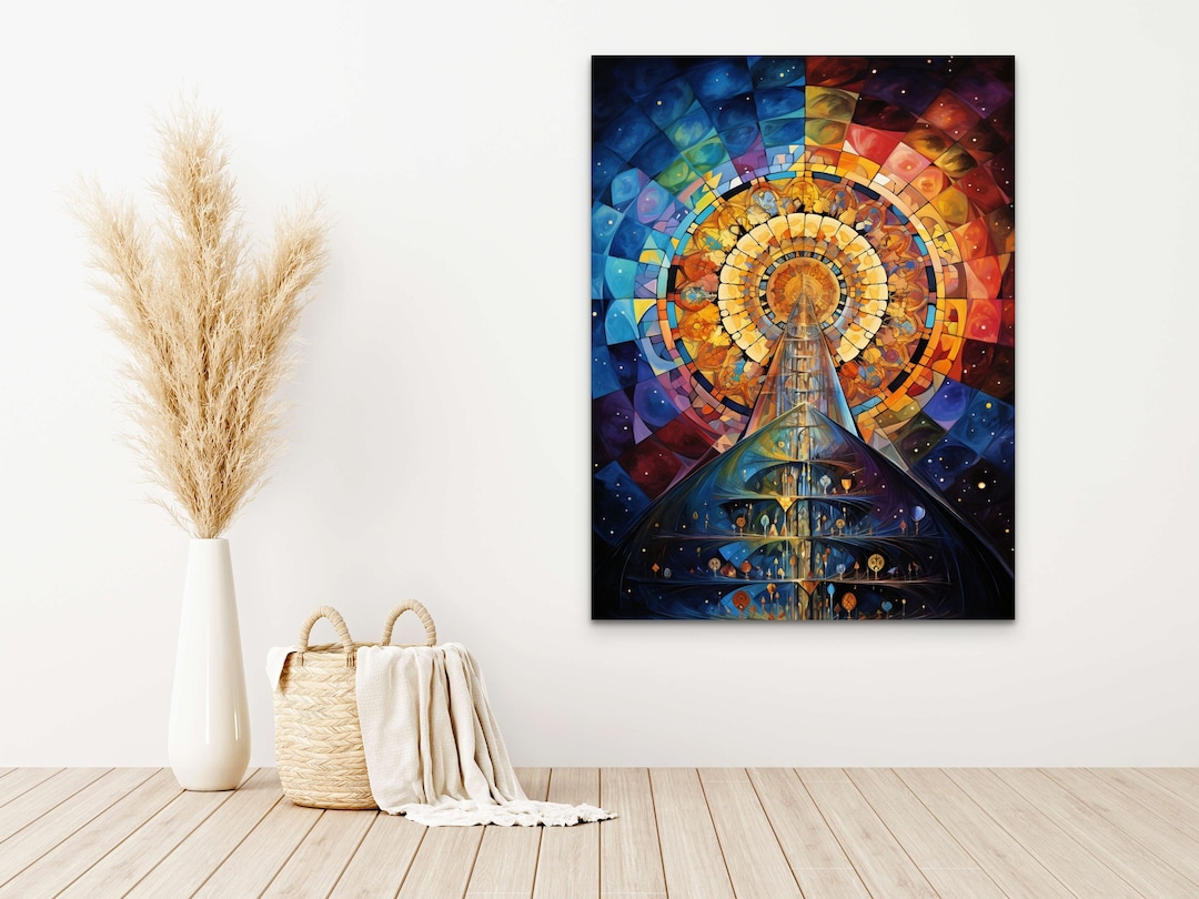 Sacred Geometry Hi-def Premium Metal Wall Art Prints, Vortex of Sacred ...