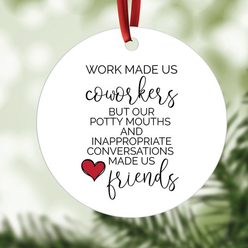 Best Friend Ornament Personalized Gifts Custom Ornament Etsy