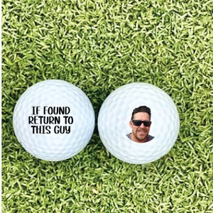 Personalized Golf Balls: Custom Photo or Text, Golf Gift