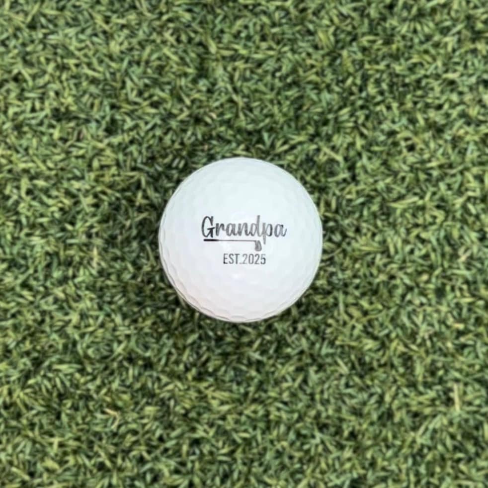 Personalized Golf Balls: Custom Text Gift for Golfer