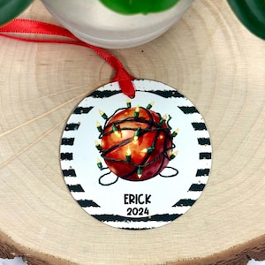 Personalized Basketball Christmas Ornament: Sports Gift