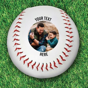 Custom Baseball Ball | Fathers Day Gifts | Baseball Gifts | Custom Photo Baseball | Wedding Gifts | Groomsmen Gifts | Father of the Bride