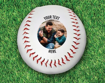 Custom Baseball Ball | Fathers Day Gifts | Baseball Gifts | Custom Photo Baseball | Wedding Gifts | Groomsmen Gifts | Father of the Bride