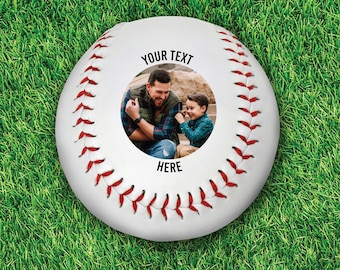 Custom Baseball Ball | Fathers Day Gifts | Baseball Gifts | Custom Photo Baseball | Wedding Gifts | Groomsmen Gifts | Father of the Bride