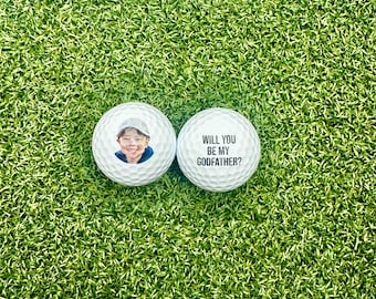 Custom Golf Balls | Personalized Gifts | Godfather Gifts | Godfather Proposal | Golf Gift | Groomsmen Gifts | Officiant Proposal