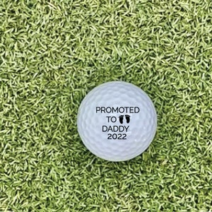 Custom Golf Balls | Personalized Gifts | Promote to Dad | Baby Gifts | Golf Gift | Baby Shower | Baby Announcement | New Dad Gifts