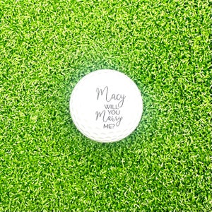 ¿Te casarás conmigo Golf / Propuesta de boda / Pelotas de golf personalizadas / Regalos de boda / Regalos de aniversario / Regalos de padrinos / Favores de boda