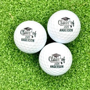 Regalos de graduación / Pelotas de golf personalizadas / Regalos personalizados / Clase de 2022 / Regalo de graduación de último año / Regalo de graduación / Graduación universitaria