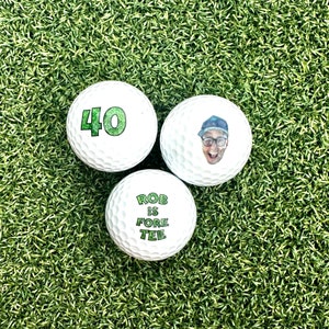 Cadeau 40e anniversaire | Balles de golf personnalisées | Cadeau personnalisé pour papa | Cadeau pour papa | Cadeau de golf d'anniversaire | Meilleur cadeau pour homme| Cadeau de golf pour homme