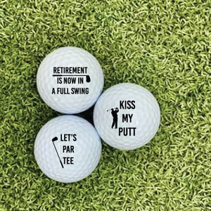 Personalized Retirement Golf Balls: Custom Golf Gift