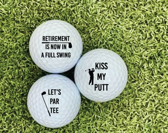 Retirement Golf Balls | retirement Gifts | Custom Golf Balls | Gifts for Him | Retirement Gifts For Him | Golf Gifts |
